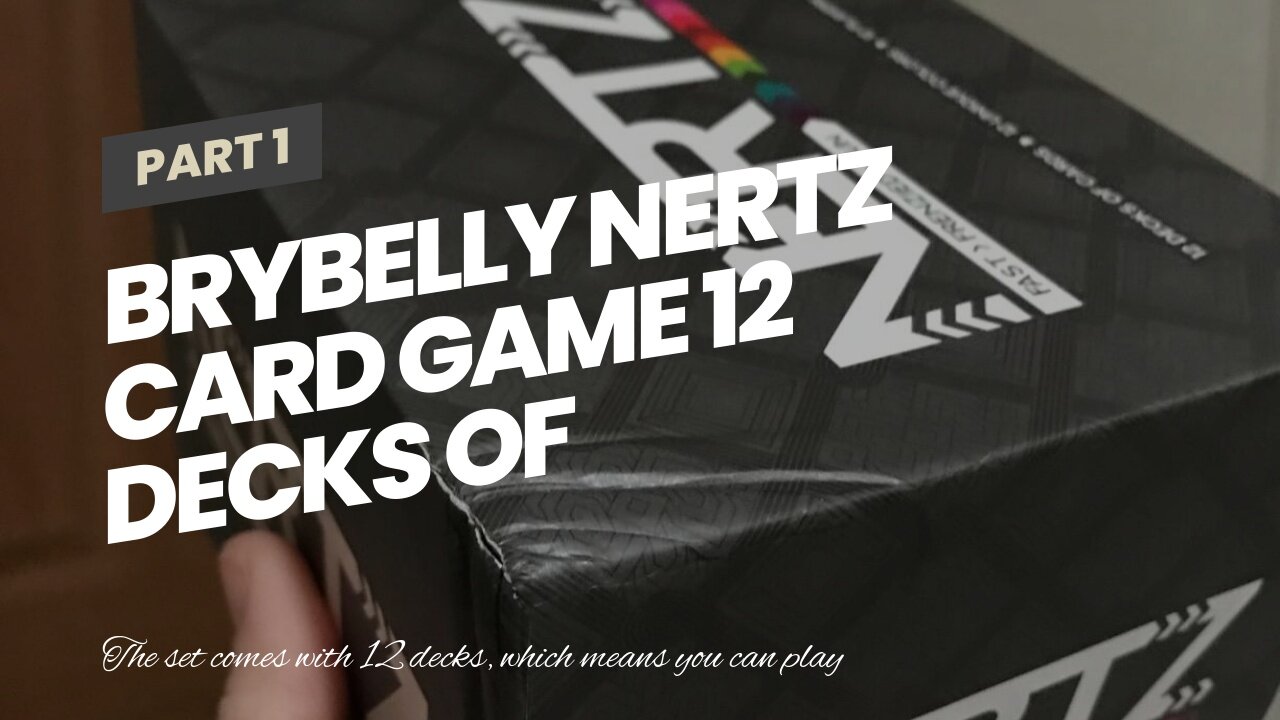 Brybelly Nertz Card Game 12 Decks of Standard 3.5 x 2.5" Wide Poker Cards - Playing Cards 12 Pa...