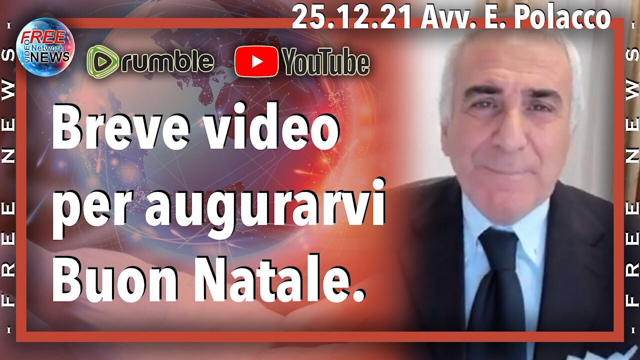 25.12.21 Avv. Polacco: auguri di buon Natale.