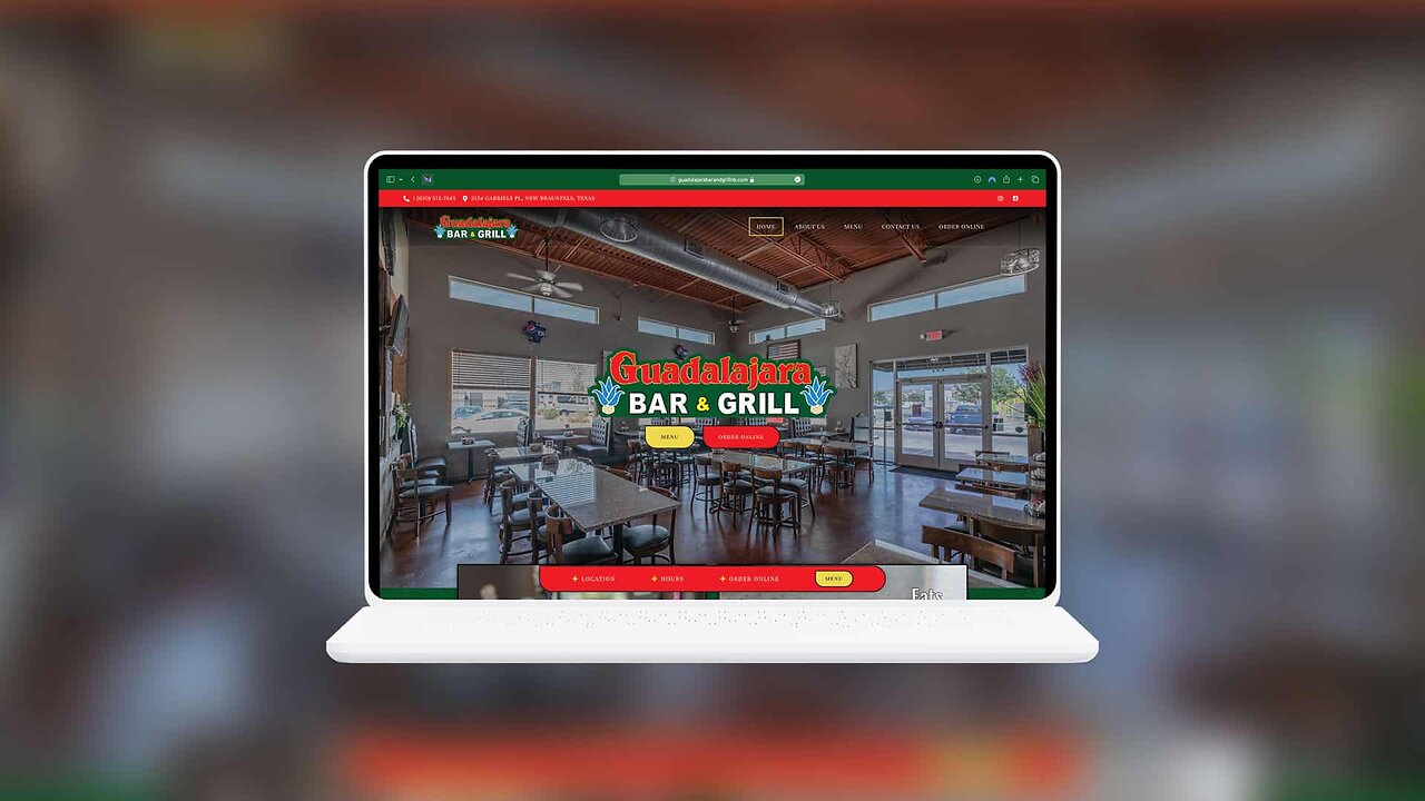 Guadalajara Bar & Grill Website Design