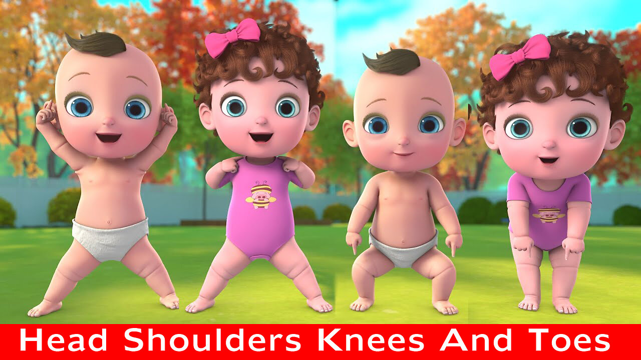 Head Shoulders Knees And Toes Song Kids Song Nursary Rhymes