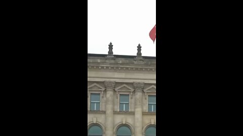 Russian flag on Berlin building