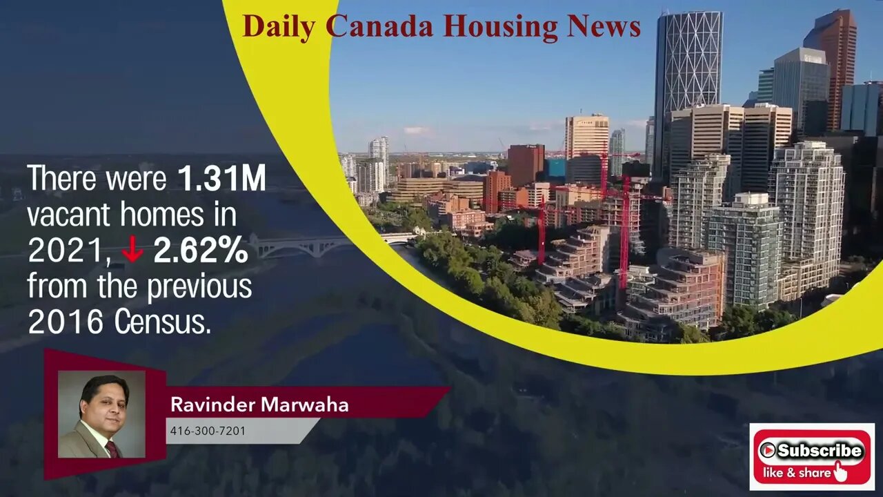 New Data Shows Canada Still Has 1.3M Vacant Homes || Canada Housing News ||