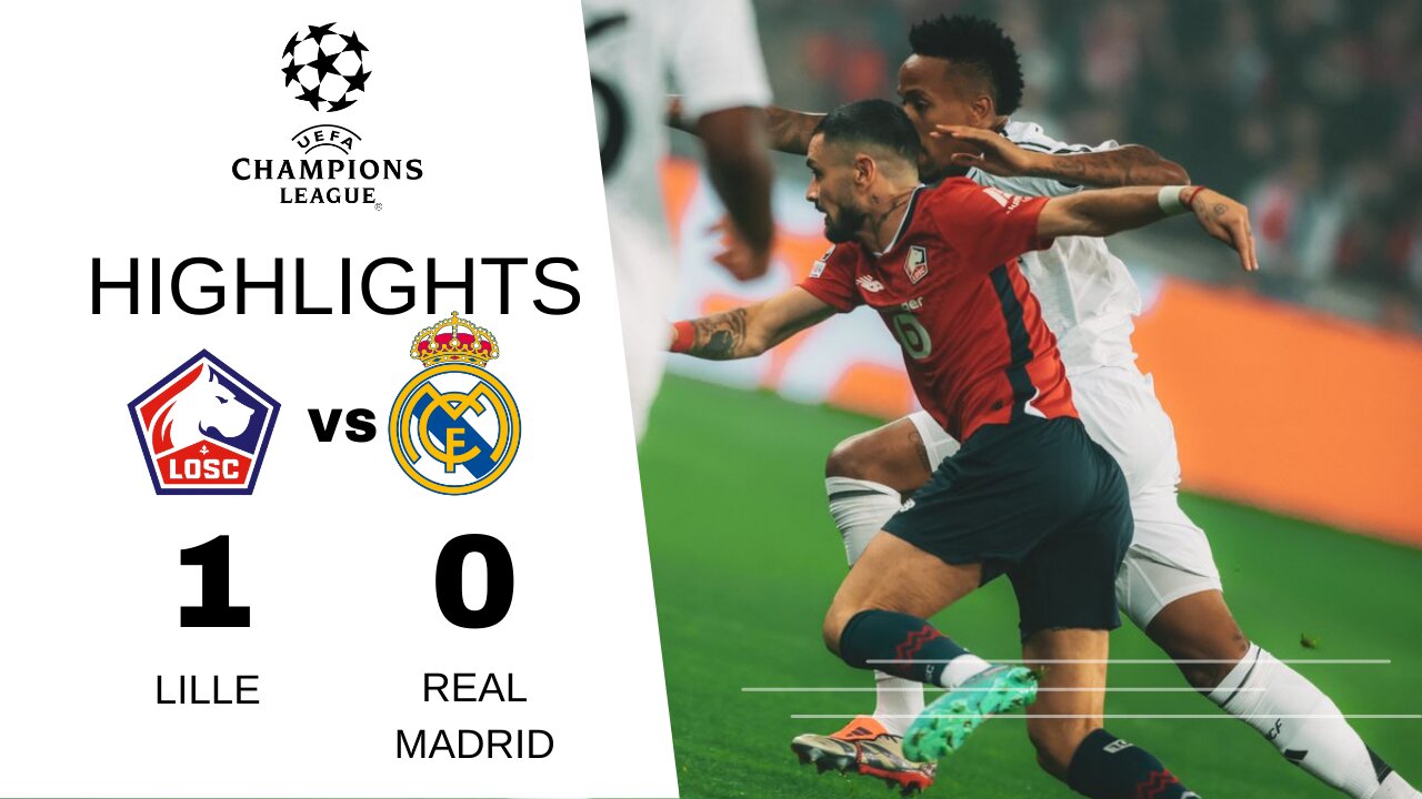 LOSC Lilla 1 - 0 Real Madrid | Match Highlights #ucl #realmadrid #lille