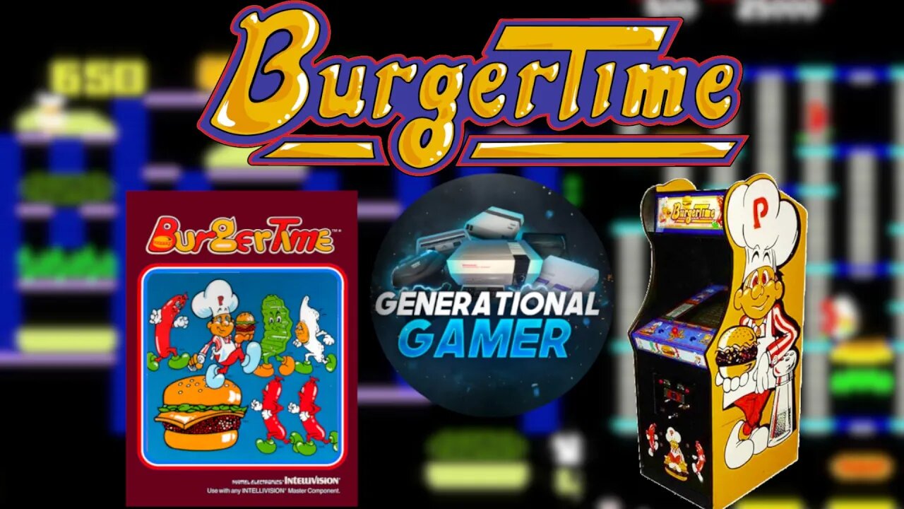 BurgerTime - Arcade and my Best Intellivision Gameplay