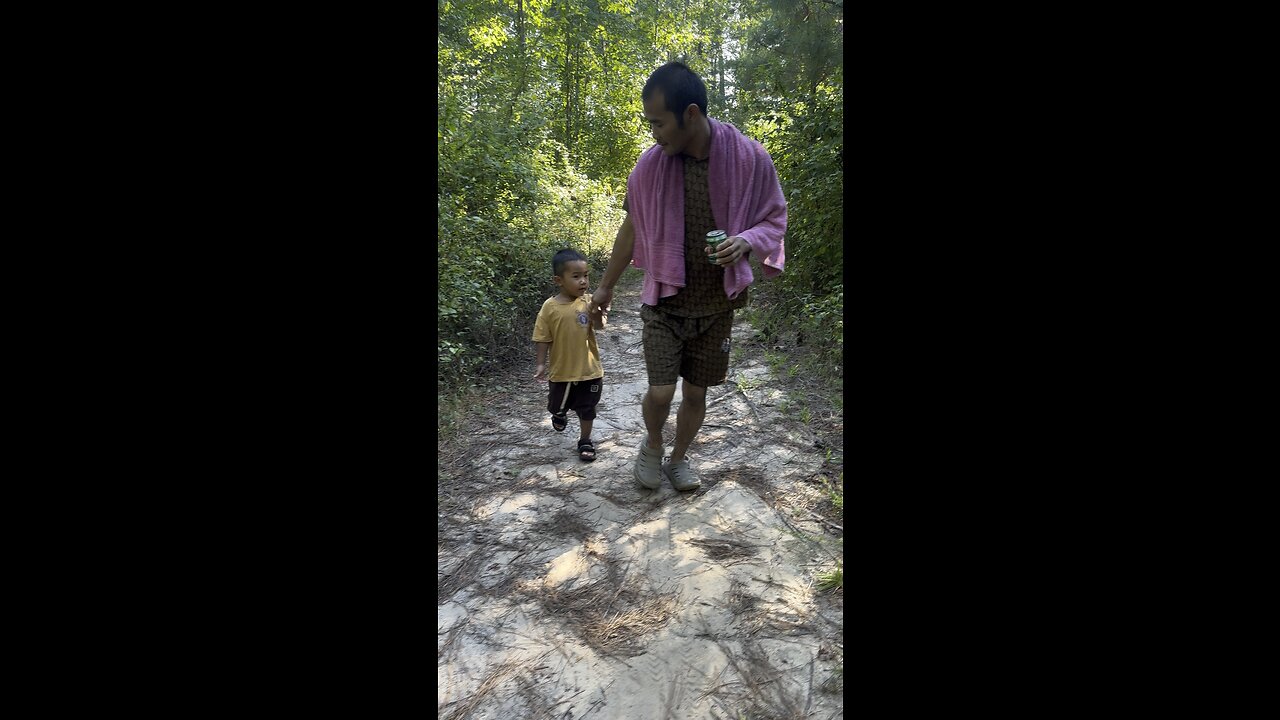 Me and my son take walks together
