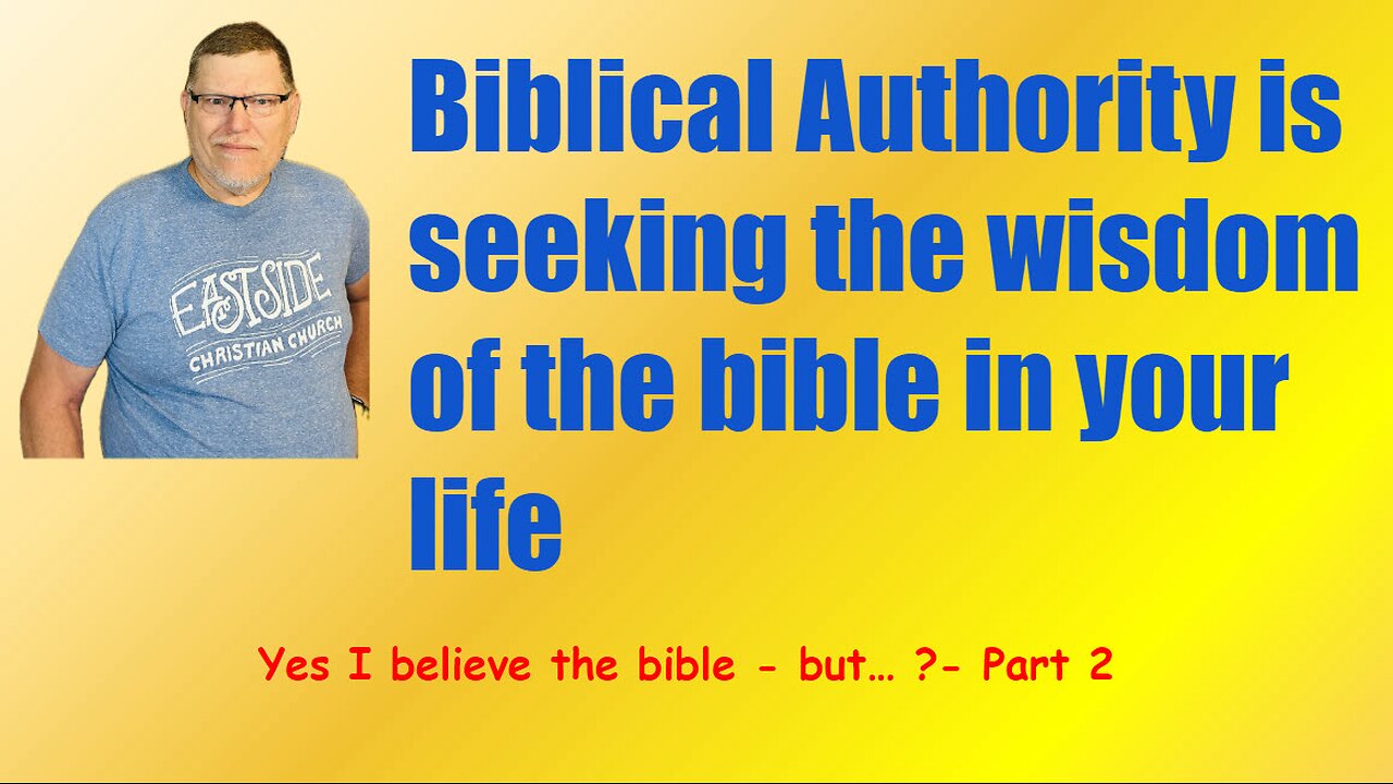 Yes, I believe the Bible But……. Part 2.