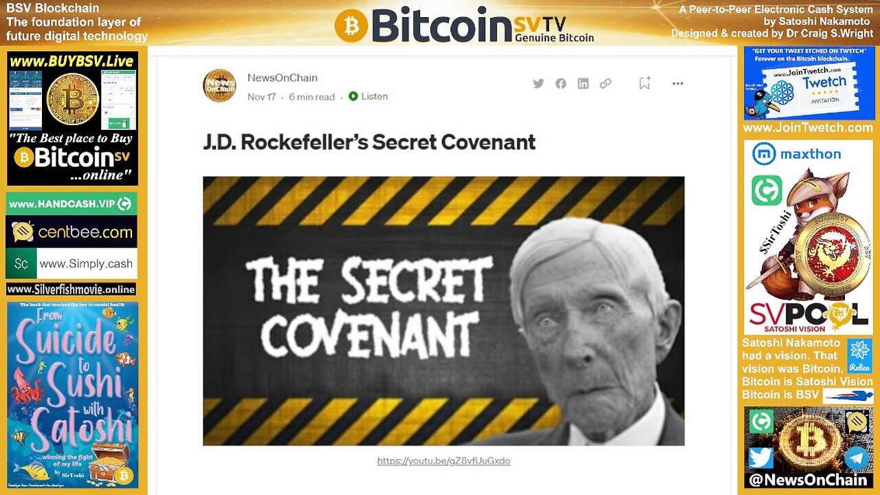 J.D. Rockefeller's Secret Covenant