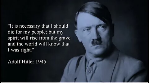 Adolf Hitler Talking About The JEWS and the Zionist Agenda