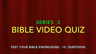 BIBLE VIDEO QUIZ GAME {Series 3} Challenge Your Friends or Small Group