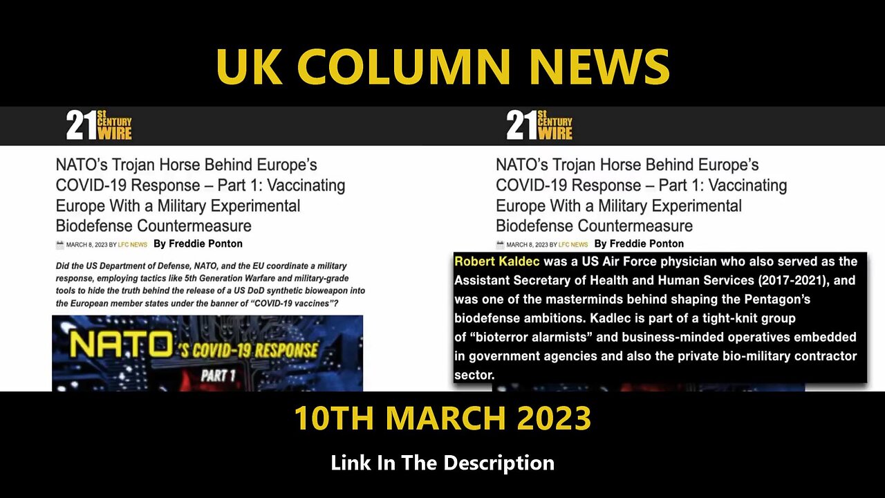 UK COLUMN NEWS - 10TH MARCH 2023