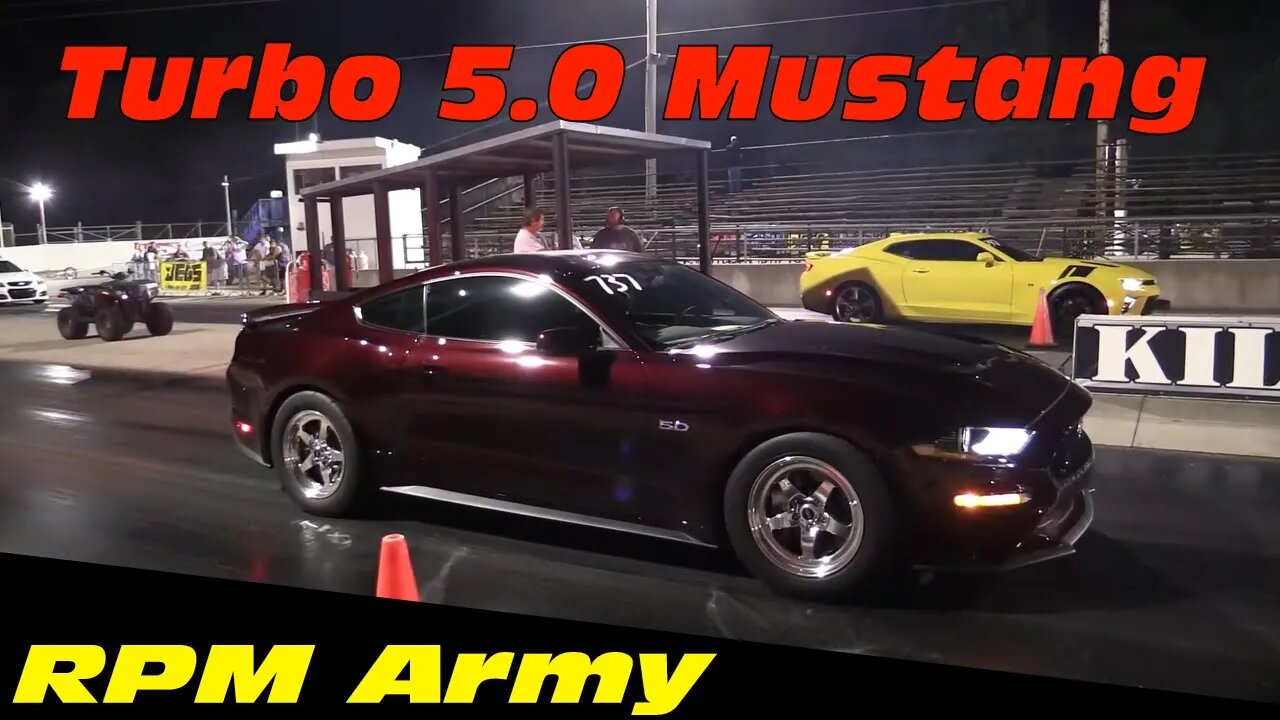 Turbo 5.0 Coyote Mustang Drag Racing OSCA TNT Kil Kare Raceway