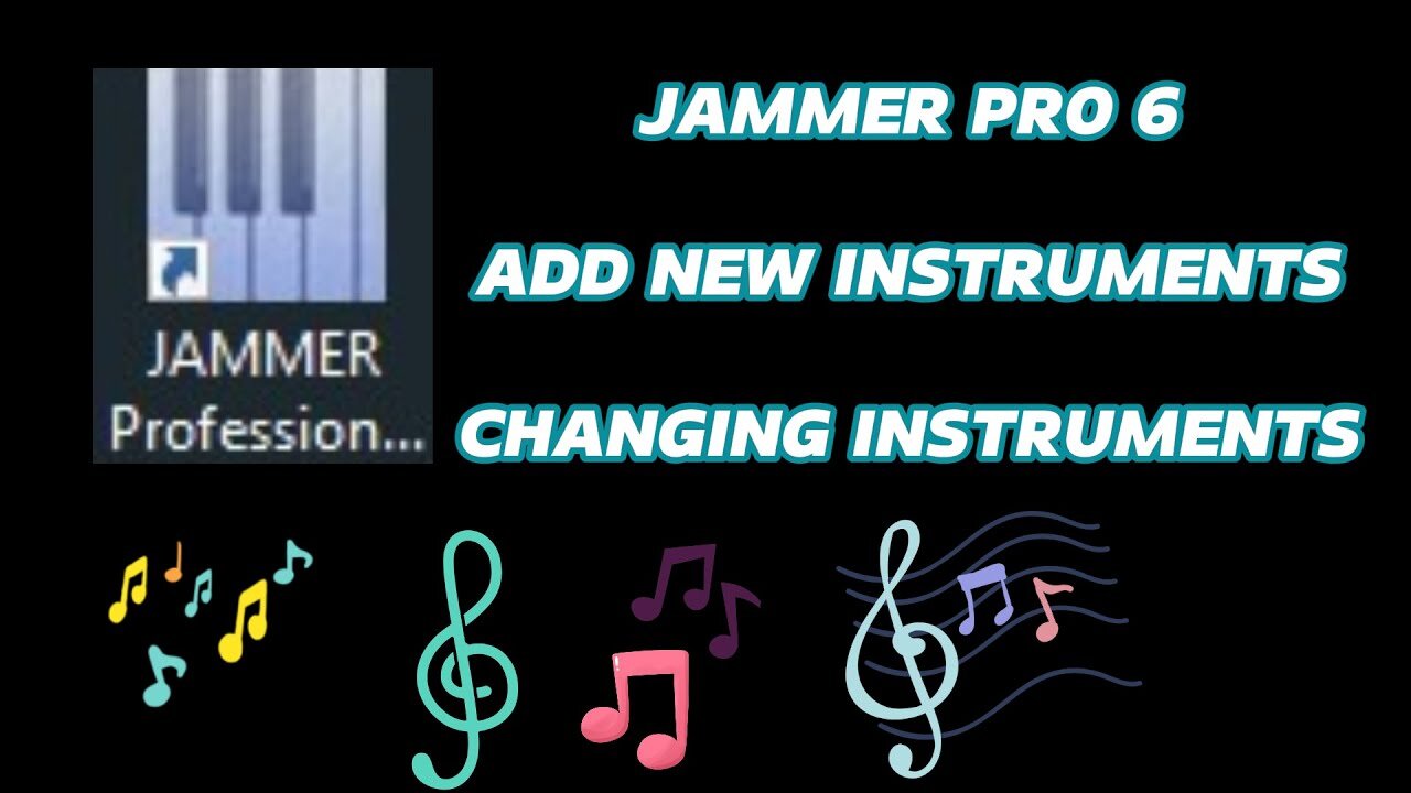 JAMMER PRO 6 -HOW TO ADD NEW INSTRUMENTS AND HOW TO CHANGE INTRUMENTS