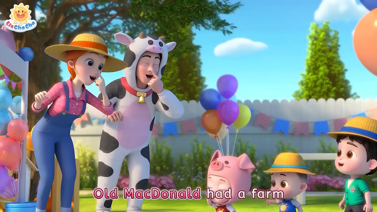 Old MacDonald Had a Farm Animal Sounds SongLiaChaCha Nursery Rhymes