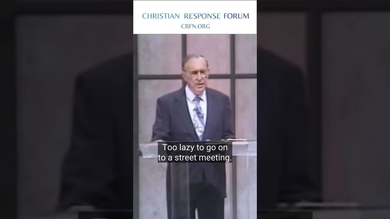 Derek Prince: Laziness is wicked - @Christian Response Forum #laziness #sin #wicked #shorts