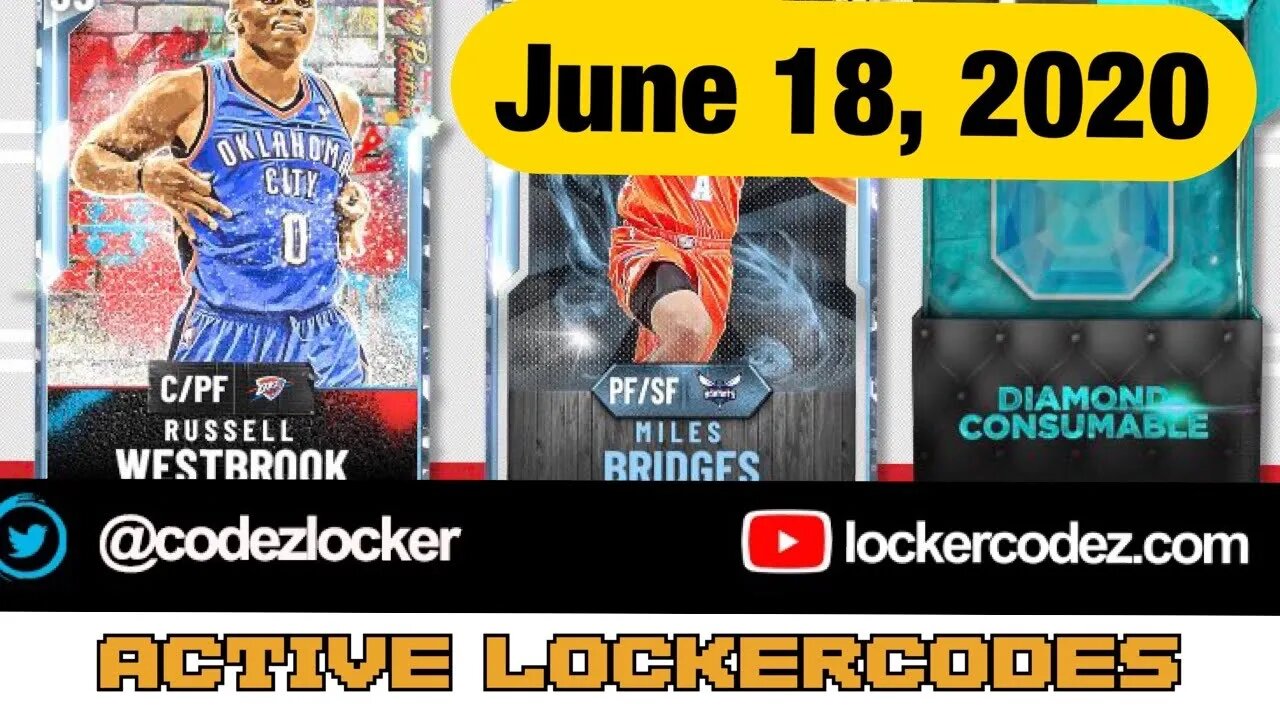 All Active #LockerCodes 06.18.2020 7:44AM EST