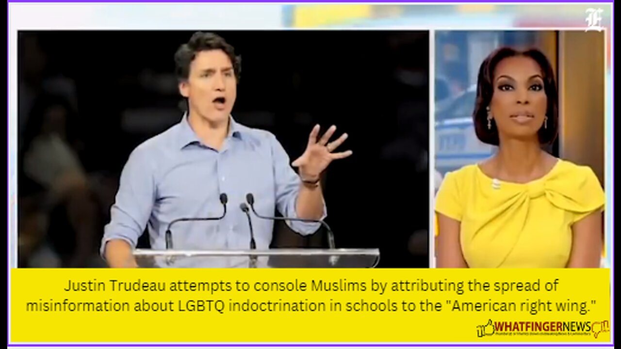 Justin Trudeau attempts to console Muslims by attributing the spread of misinformation