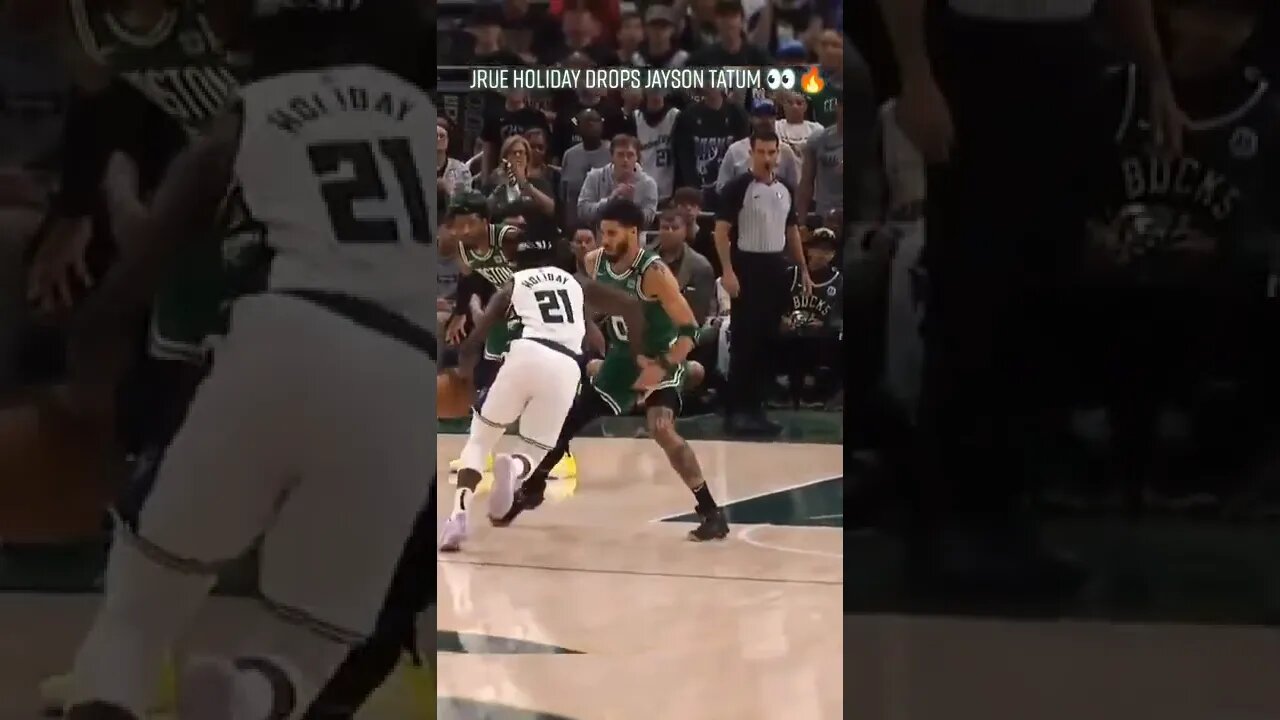 Jrue Holiday drops Jayson Tatum