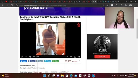 Too Much Or Nah? This BBW Says She Makes 50K A Month On Onlyfans!