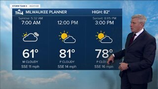 Southeast Wisconsin weather: Sunny, warm & humid Thursday with a high of 82