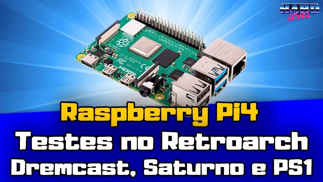 Raspberry Pi 4 - Novos testes no Retroarch! Dreamcast, Saturno e PS1!