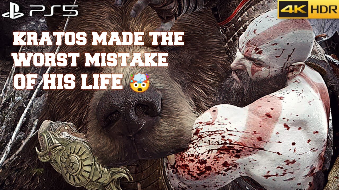 KRATOS KILLED HIS SON ATREUS (Kratos vs the Bear)