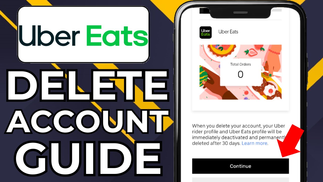 HOW TO DELETE UBER EATS ACCOUNT