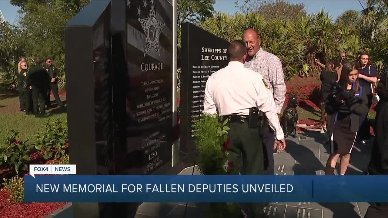 LCSO unveils memorial for fallen deputies in Fort Myers