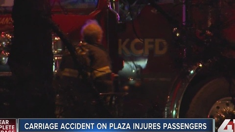 Three injured in horse carriage crash on Plaza