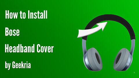 How to lnstall Bose Headphones Headband Cover | Geekria