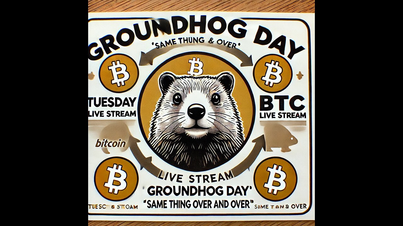 Tuesday Live Stream: BTC Groundhog Day – Same Thing Over and Over?