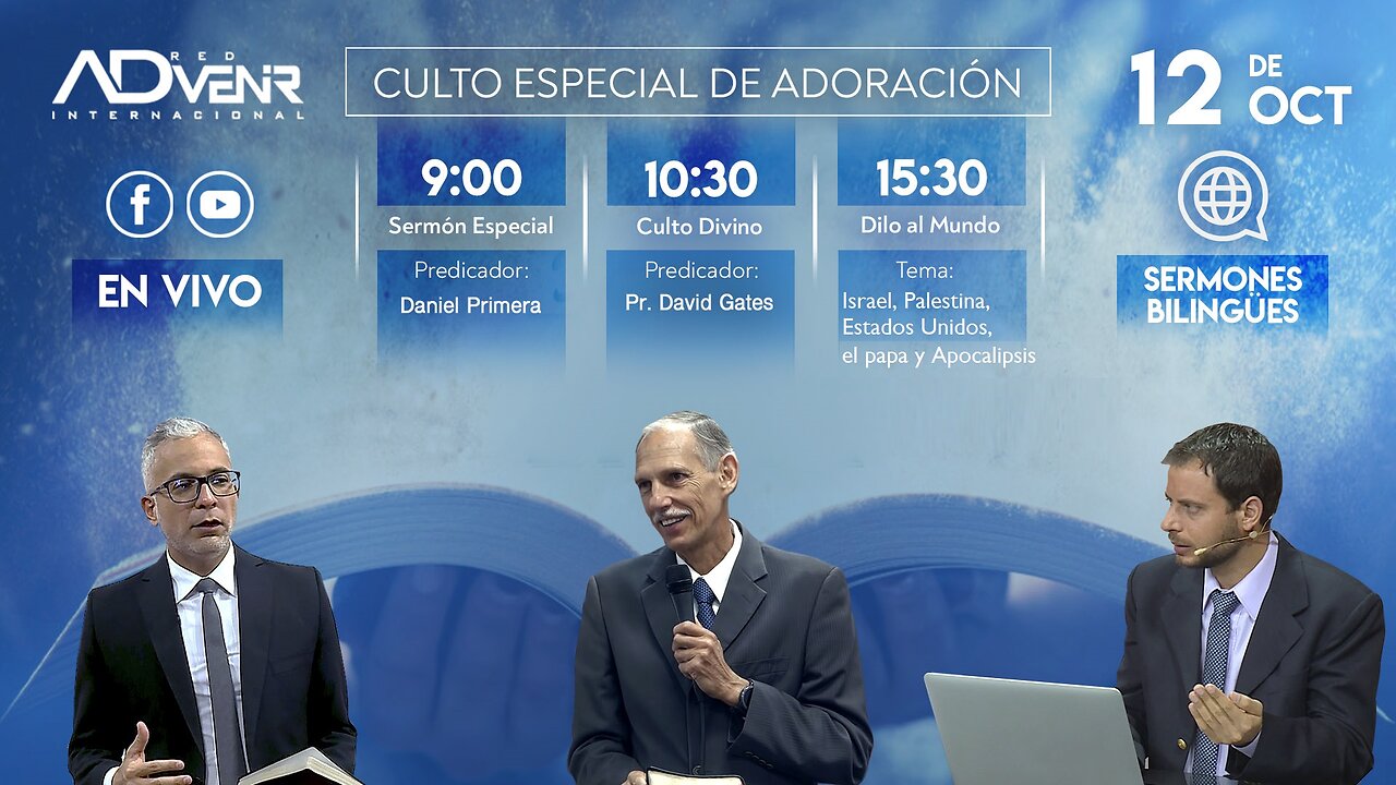 Sábado Especial 12 Octubre 2024 - Daniel Primera y Pr. David Gates