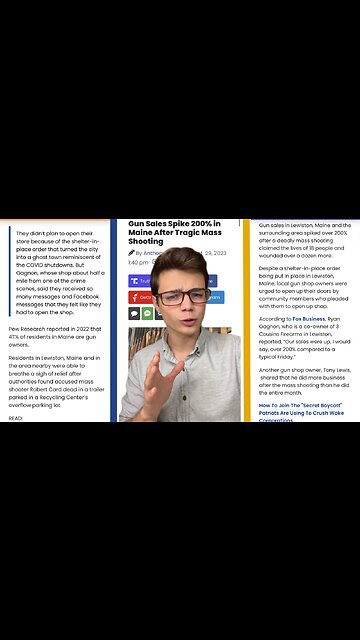 Victor Reacts: Gun Sales Spike as Citizens Arm Themselves Against All Threats