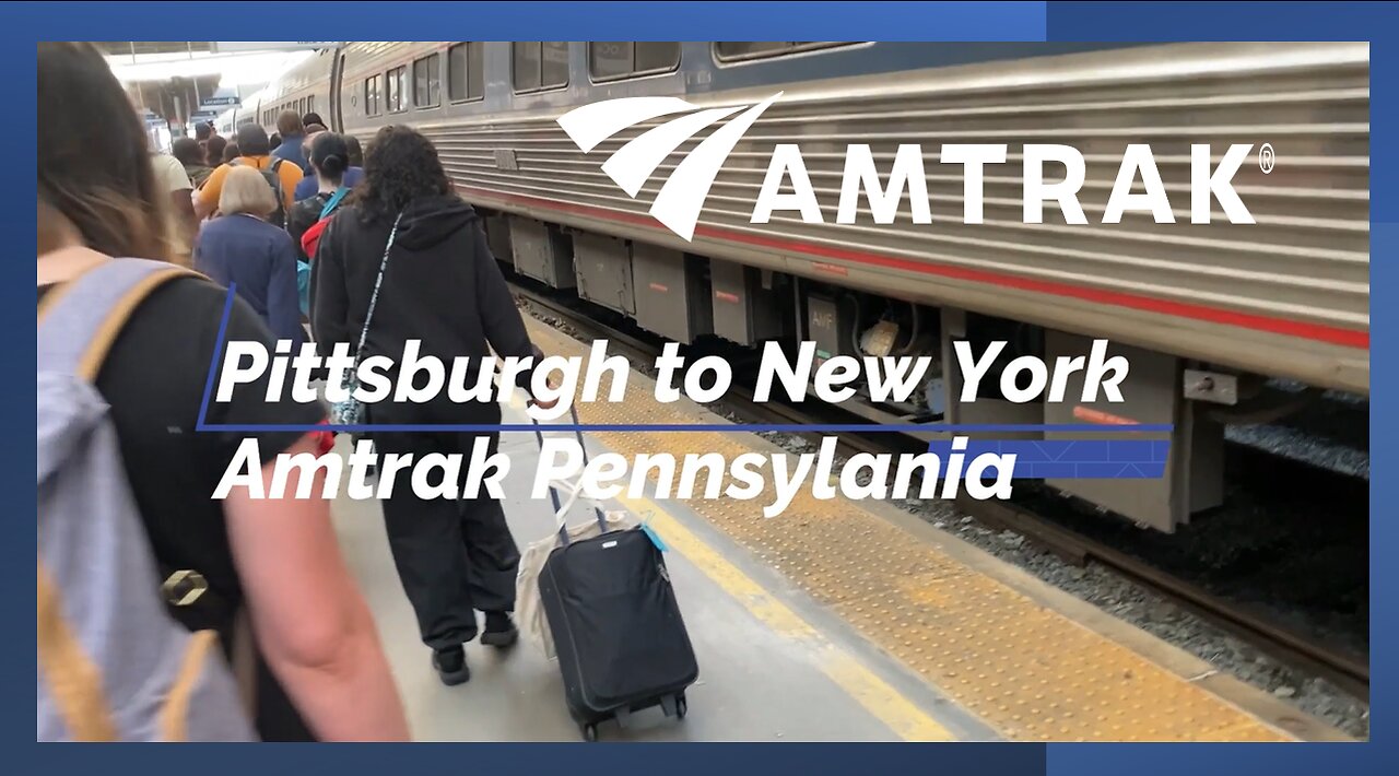 Amtrak Pittsburgh to New York City - Pennsylvania - June 8. 2023 - Traveling with Tom