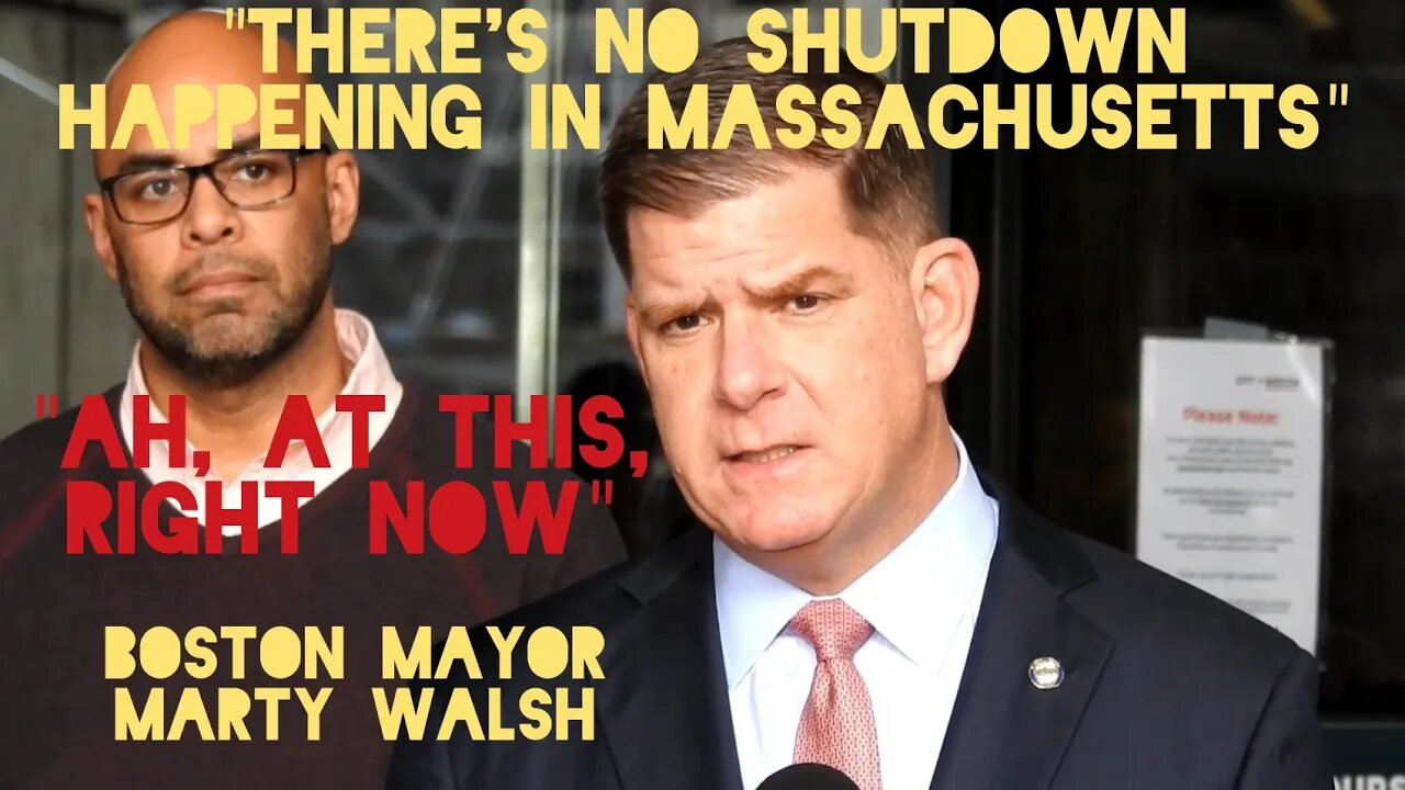 Propaganda Push By Public Officials/ Mainstream Media. Mayor Marty Walsh C0vid-19 News Conference.