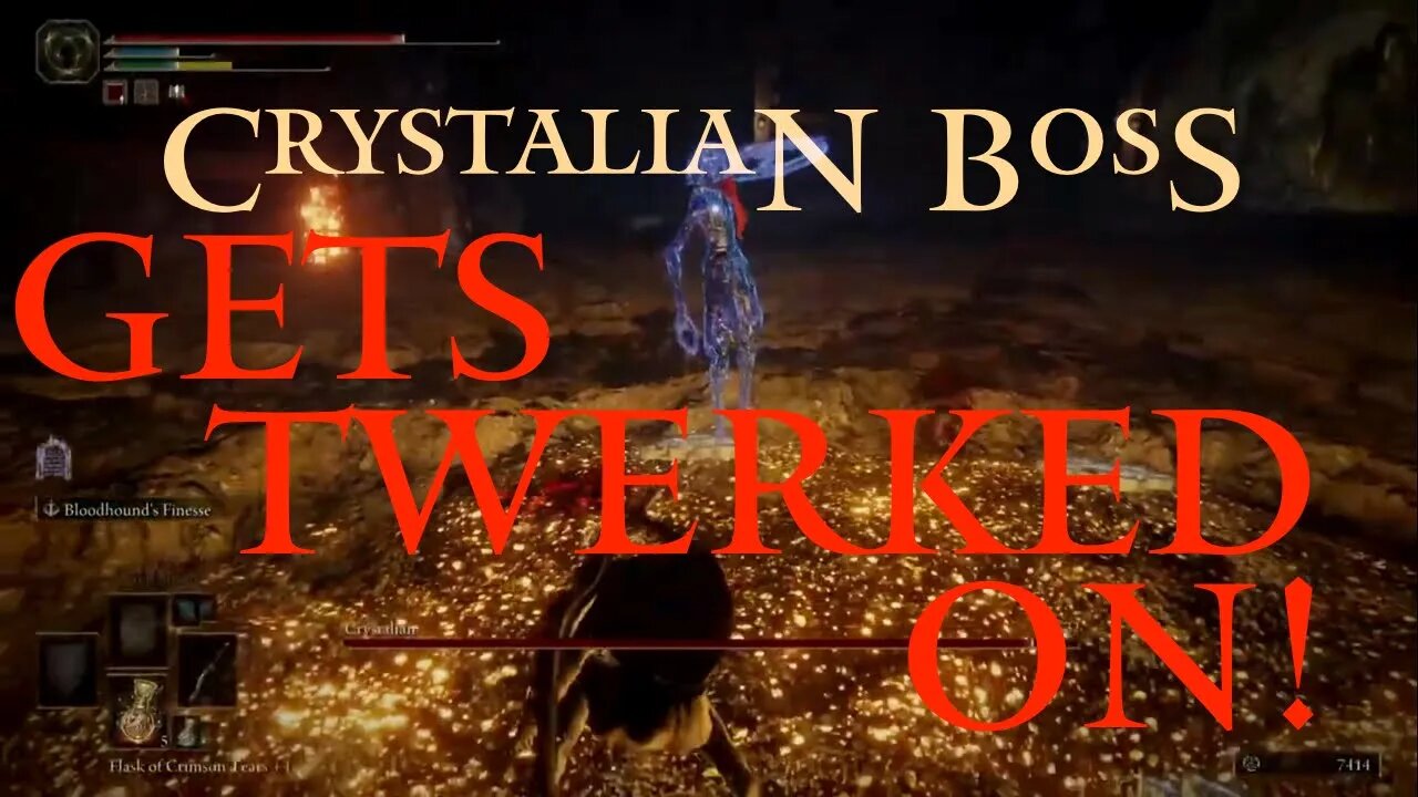 Elden Ring Crystalian Boss Gets Beaten and Twerked On (Elden Ring Live)