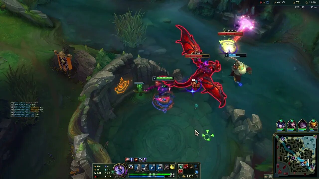 Jungle Kha'Zix Gameplay 6/1/4 - Bruiser Gameplay