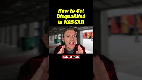 How to Get Disqualified in NASCAR #Shorts