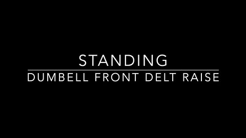 Standing DB Front Delt Raise