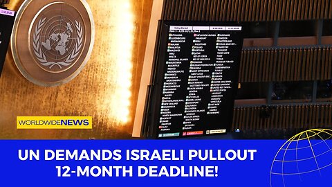 UN Demands Israeli Pullout: 12-Month Deadline!