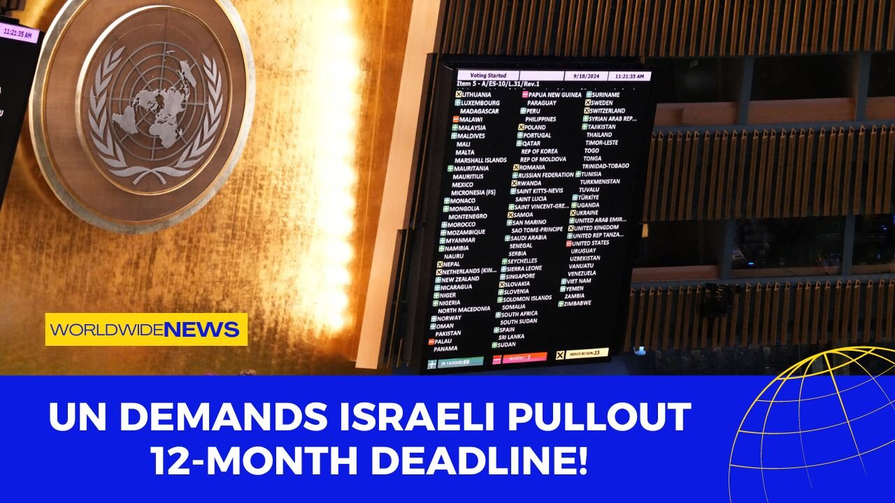 UN Demands Israeli Pullout: 12-Month Deadline!