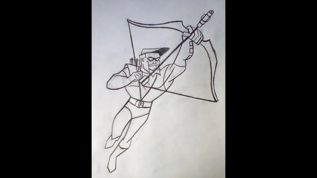 How to Draw Green Arrow from the DC Universe