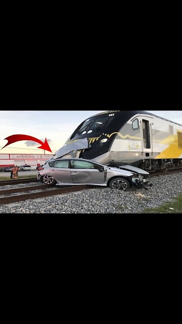 Top Extremely Dangerous Idiots Train Hit Cars #Shorts 2021