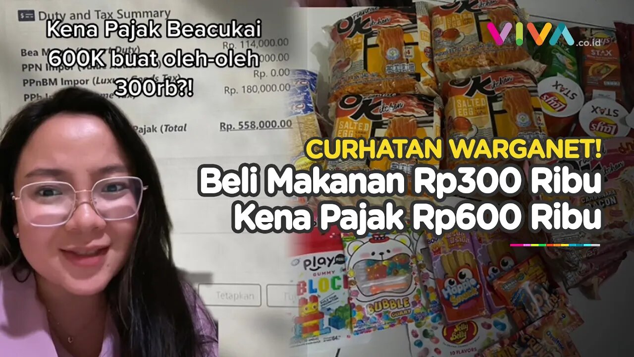 Kronologi Warganet Kena Pajak Bea Cukai Rp600 Ribu Buat Makanan Rp300 Ribu