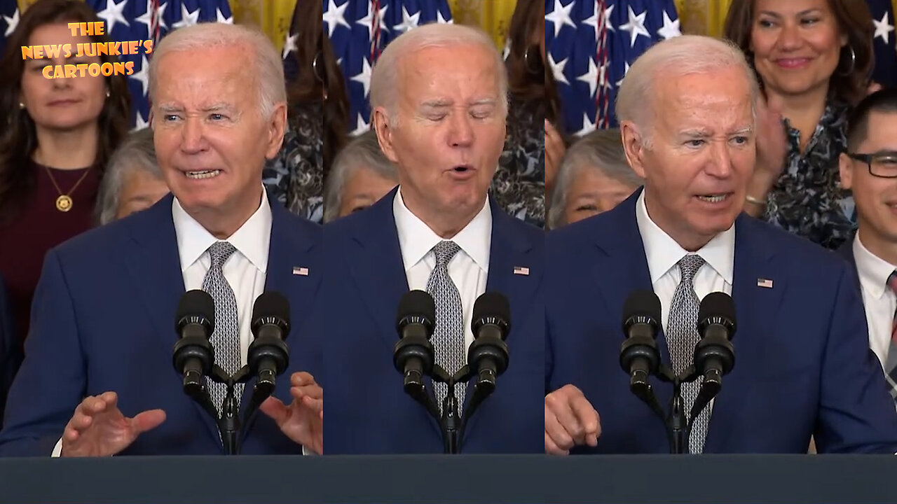 Biden Clown Show: "My name's Joe Biden... homeland security secretary uhuhuhuhuhuhuhuhuhuhhuhuhuh... I took action to secure our border... Not a joke!.." Dr. Jill: "And that's what Joe is doing today for all of us!"