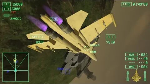 Ace Combat X Skies of Deception: Mission 16 (15A in game): Hard Difficulty - No Commentary