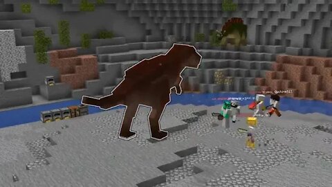 I Made 100 Players Simulate Civilization in Jurassic Minecraft 12