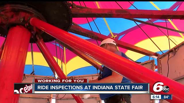 Indiana State Fair ride inspectors double check for safety