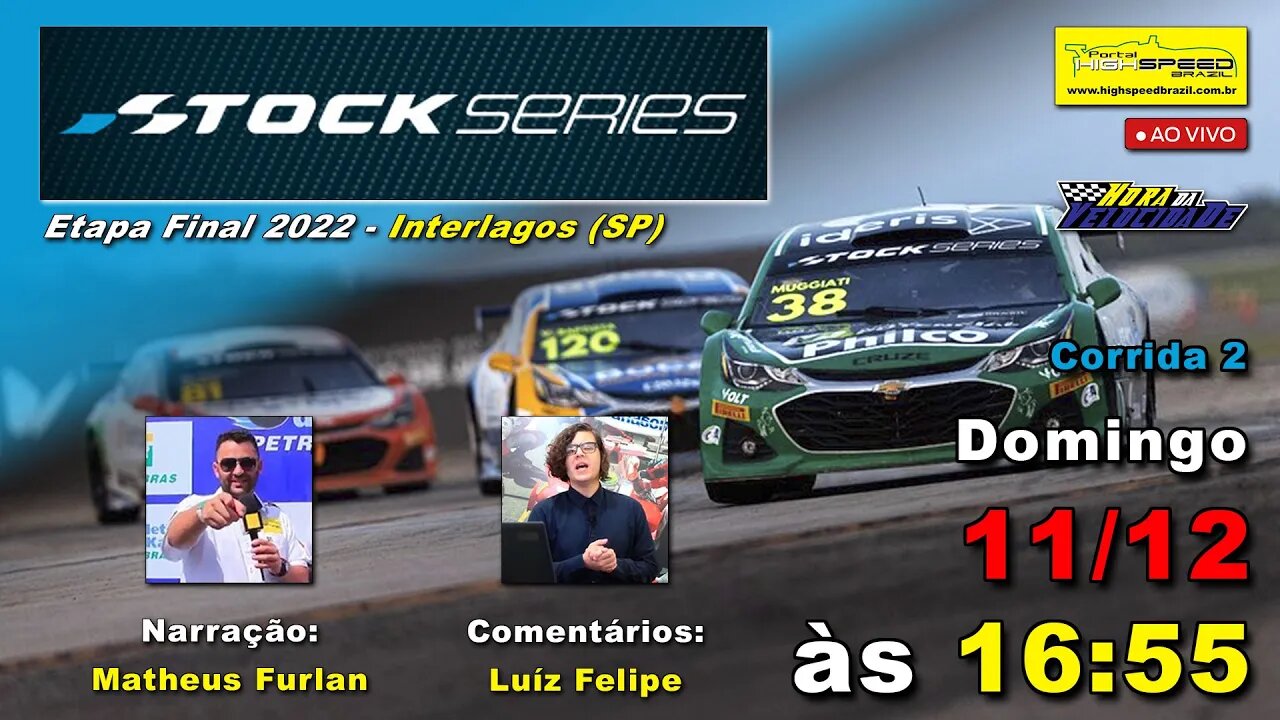 STOCK SERIES | Corrida 2 | 8ª Etapa - Final 2022 | Interlagos (SP) | Ao Vivo