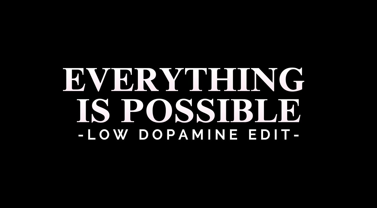 EVERYTHING IS POSSIBLE - LOW DOPAMINE EDIT