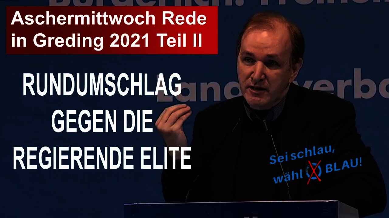 Aschermittwoch Rede in Greding 2021 mit Dr. Gottfried Curio AfD